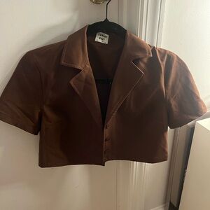 SUNDAY BEST/ARITZIA crop top. Brown size XXS.